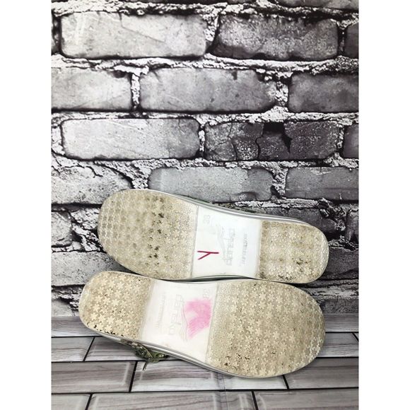 Dansko Vegan Valerie Green Floral Canvas Mary Jane Clog Shoes Women Sz 38EU/7.5M - Picture 12 of 12